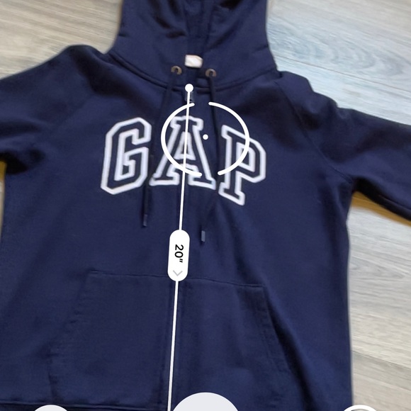 Small navy blue GAP zip up hoodie sweatshirt - Picture 11 of 12